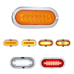 PLAFON 14 LED OVALADO ARO PLASMA GEL 4 FUNCIONES 12-24V