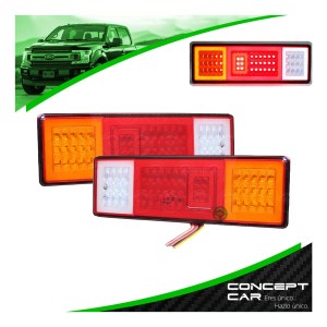PAR PLAFON CALAVERA 51 LED ARILLO GEL NISSAN NP300 PICK UP