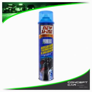NEW SHINE ABRILLANTADOR EN AEROSOL JUMBO LLANTAS TABLERO