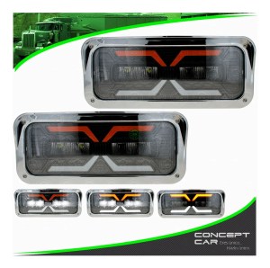 PAR FAROS UNIDAD PRINCIPAL KENWORTH PESTAÑA T600/T800/W900