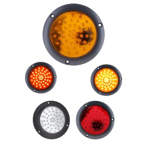 PLAFON 48 LED REDONDO SLIM CAMION STOP ALTA BAJA ESTROBO NE