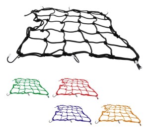 RED MALLA ELASTICA PORTA CASCO MOTO CON GANCHOS UNIVERSAL