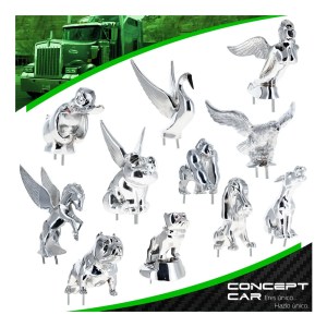 ADORNO EMBLEMA PARA COFRE METAL CROMO TRAILER CAMION FIGURAS