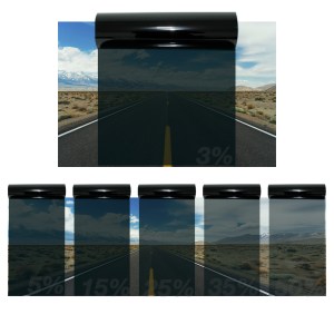 Rollo Papel Polarizado 75cm X 30m Auto Humo Negro Antirayas