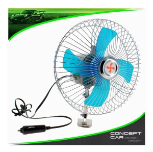 VENTILADOR AUTO CAMIONETA CAMI?N 8 PULGADAS 12V METALICO
