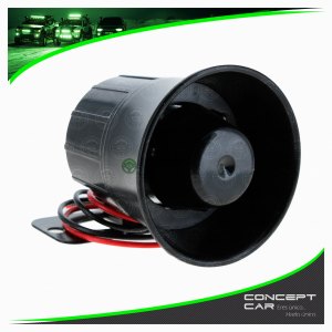 SIRENA ELECTRONICA MINI 6 TONOS 12V ALTA POTENCIA 20W