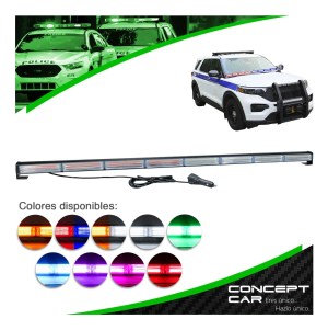 BARRA TORRETA ESTROBO CODIGO LEDS COB POLICIA 45 PULG 80W