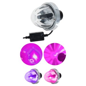 PAR PLAFON WATERMELON EFECTO ESTRELLA VIDRIO FOCO LED H10