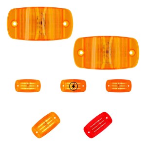 PAR PLAFONES 14 LED LATERAL CAMION TRAILER UNIVERSAL 12-24V