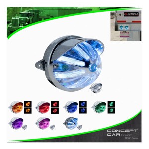 PLAFON LED LASER GEL ZEPELIN PUNTA CORTA PESTAÑA CROMO 12-24V