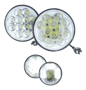 PAR FAROS UNIDAD REDONDA 12 LEDS 5 PULGADAS ALTA BAJA H4